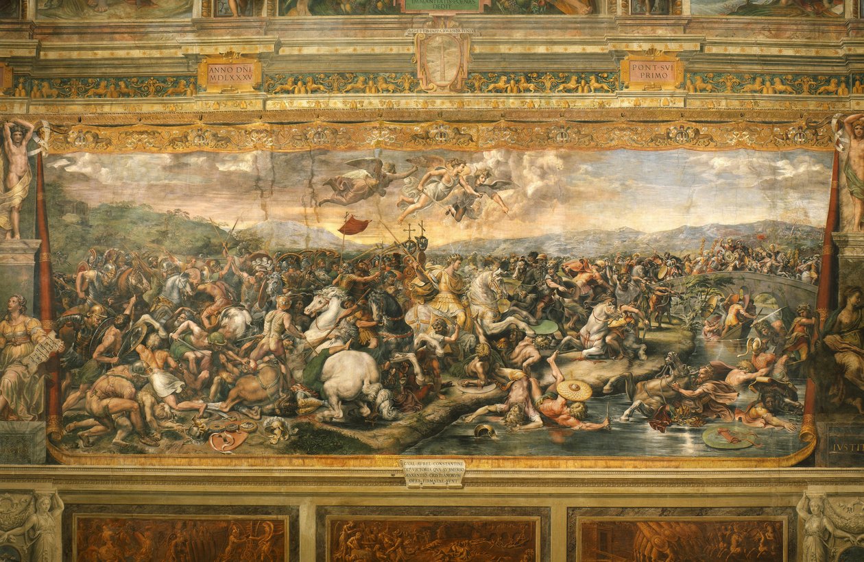 Batalha da Ponte Milviana de Giulio Romano