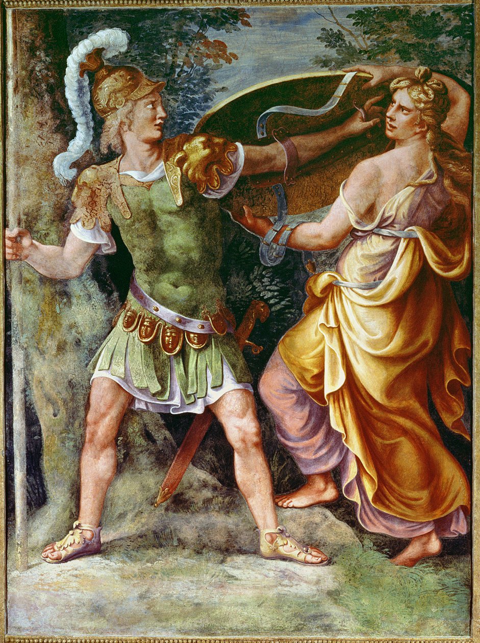Thetis dando Achilles seus braços de Giulio Romano