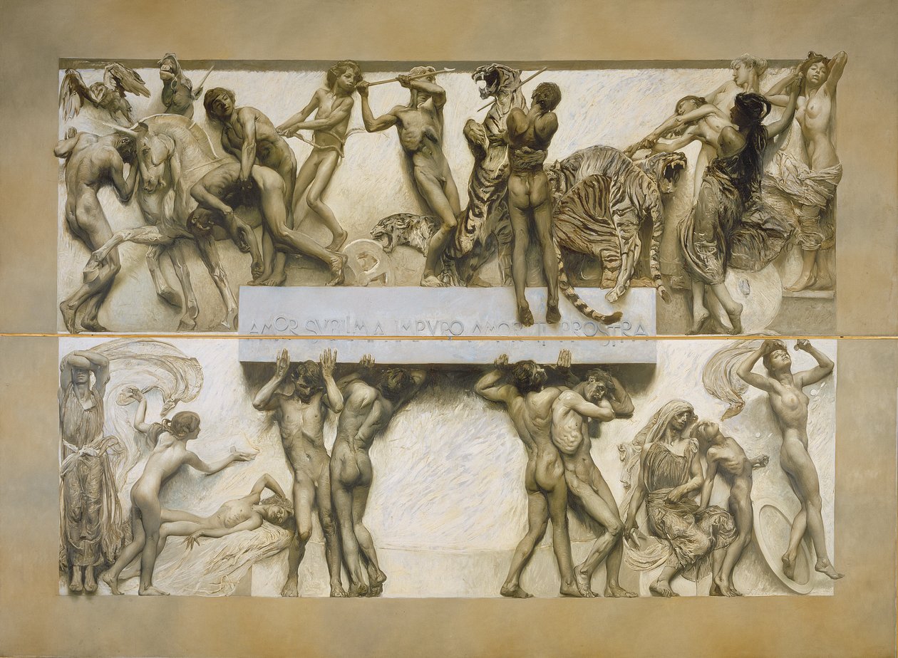 Amor, do ciclo da vida humana (veja também 97837-39) de Giulio Aristide Sartorio