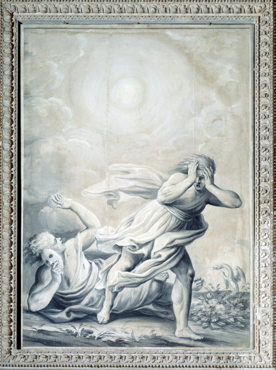 Alegoria da Verdade revelando a essência das coisas e envergonhando a fraude e a traição (Pintura, c.1820-1826) de Giulio Ballino
