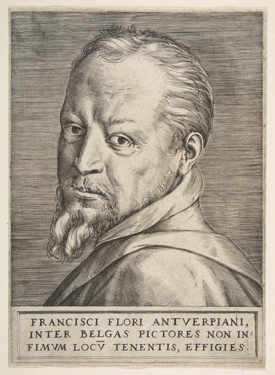 Retrato de Frans Floris, 1531-76. de Giulio Bonasone