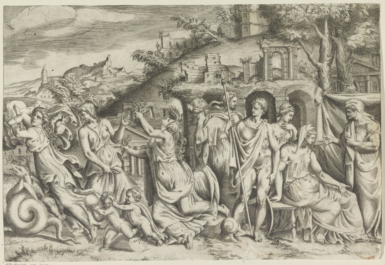 Jasão em Medeia de Giulio Bonasone