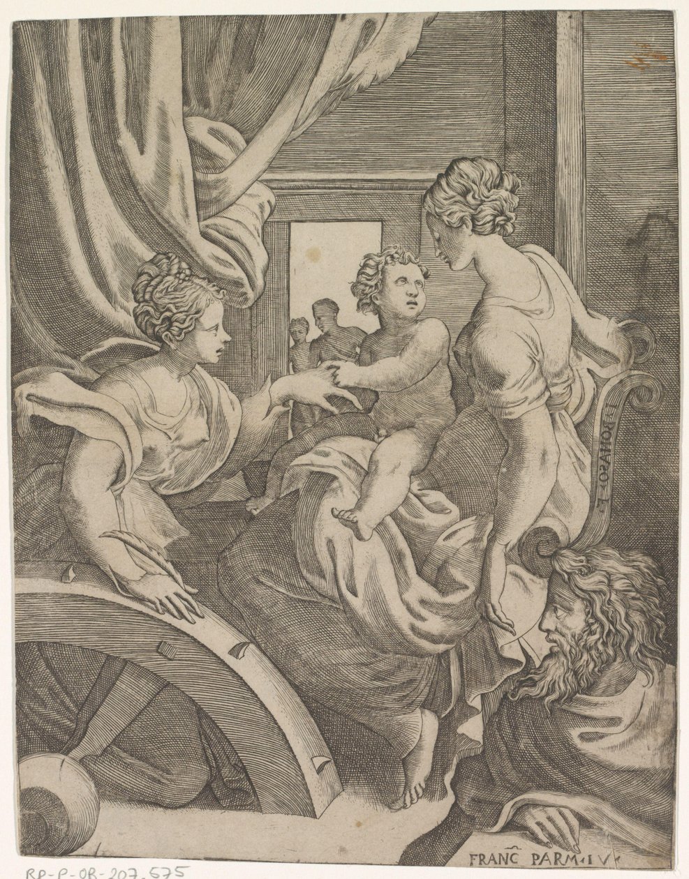 Casamento Místico de Santa Catarina de Giulio Bonasone