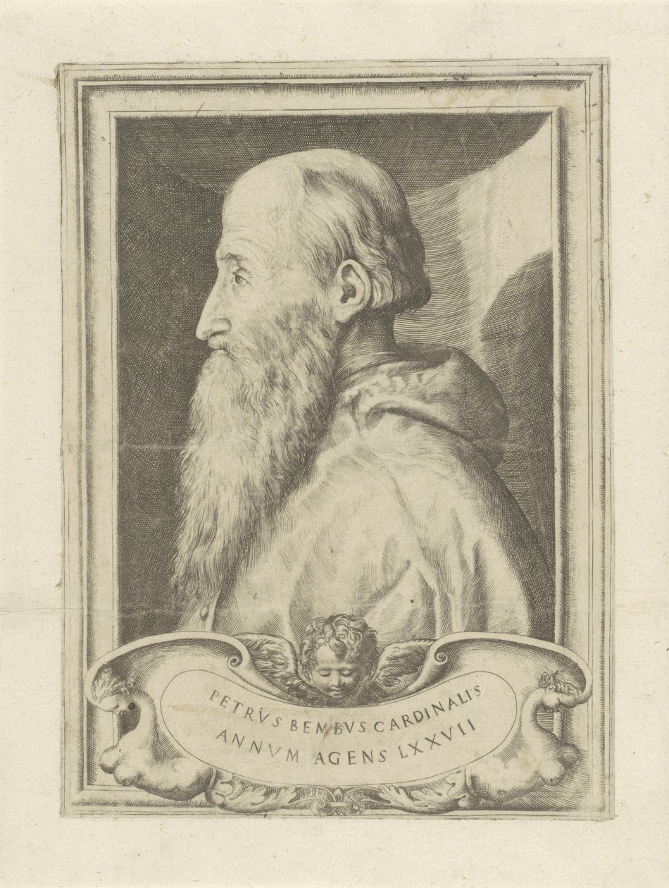 Retrato do Cardeal Pietro Bembo de Giulio Bonasone