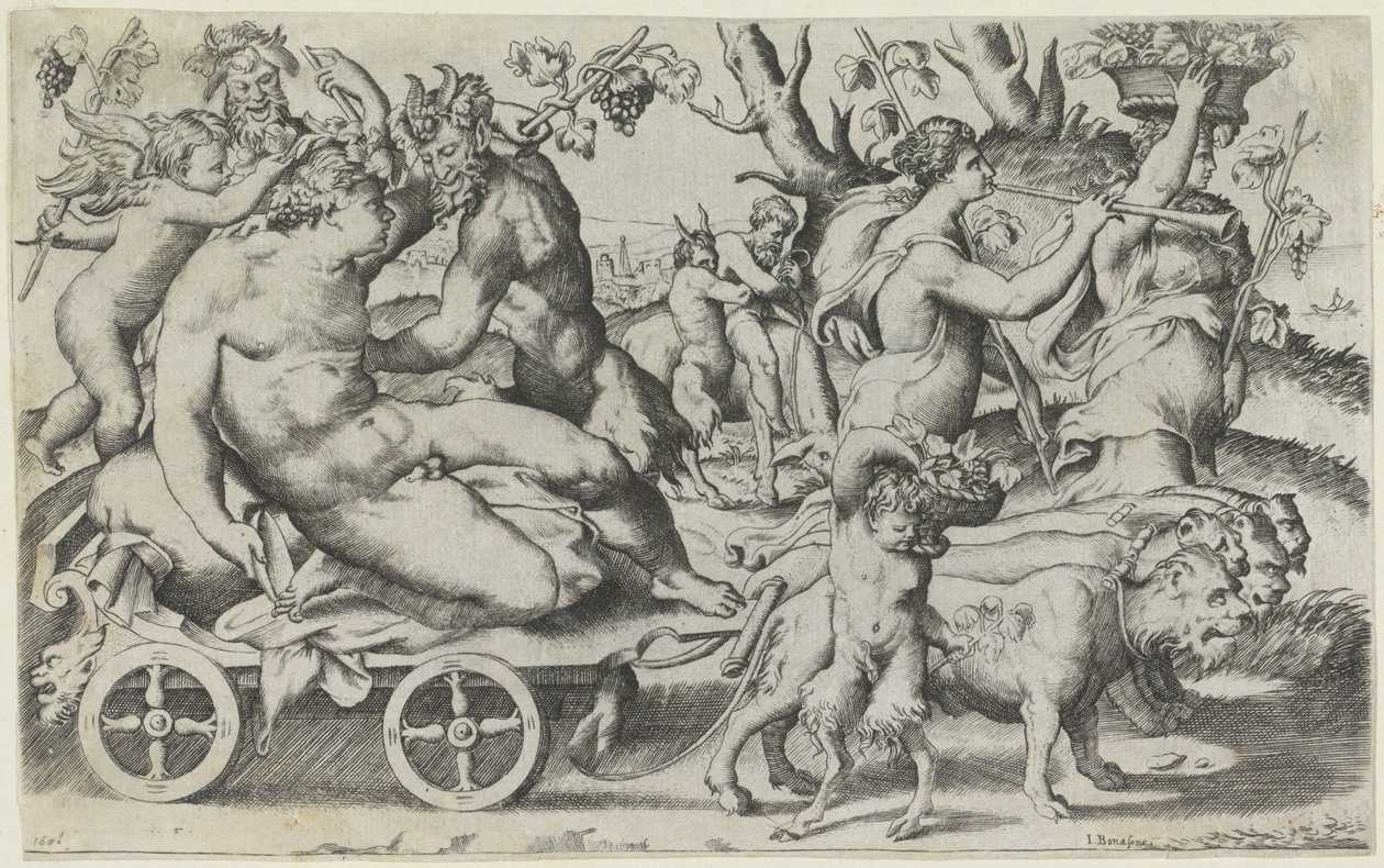 Triomf de Baco de Giulio Bonasone
