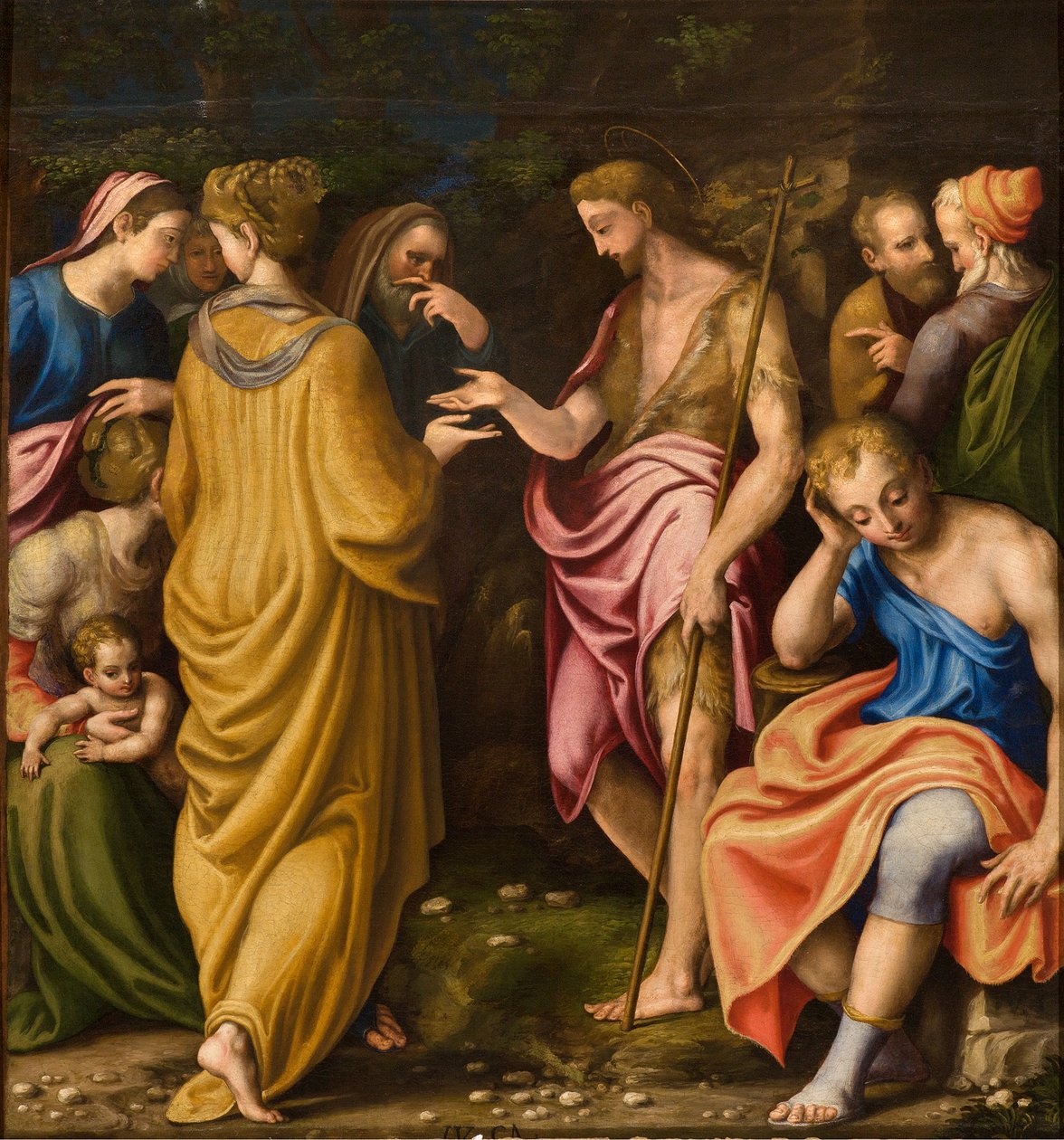 Capela de Nossa Senhora do Povo, Primeiro vão do lado sul, Acampamentos Júlio, Pregação do Batista 1569 de Giulio Campi