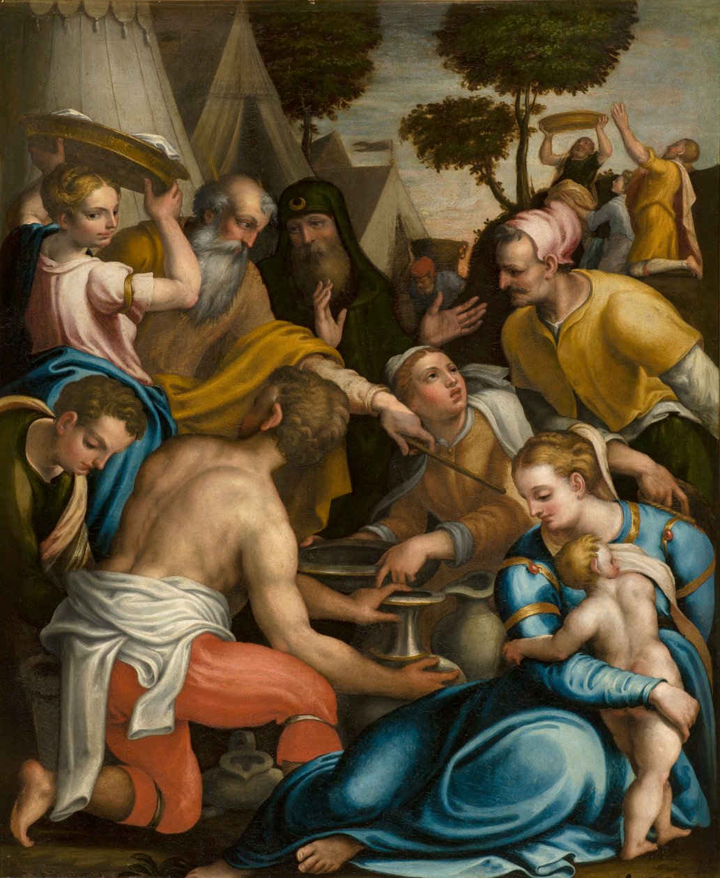 Capela do SS Sacramento, Primeiro vão do lado norte, Giulio Campi, Coleção do Maná 1569 de Giulio Campi