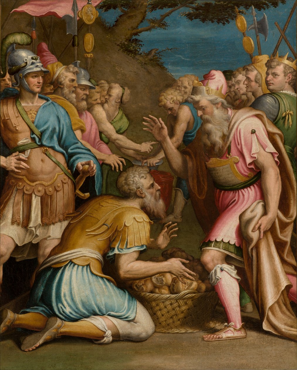 Capela do SS Sacramento, 2º vão lado sul, Giulio Campi, Sacrifício de Melchizedech 1569 de Giulio Campi