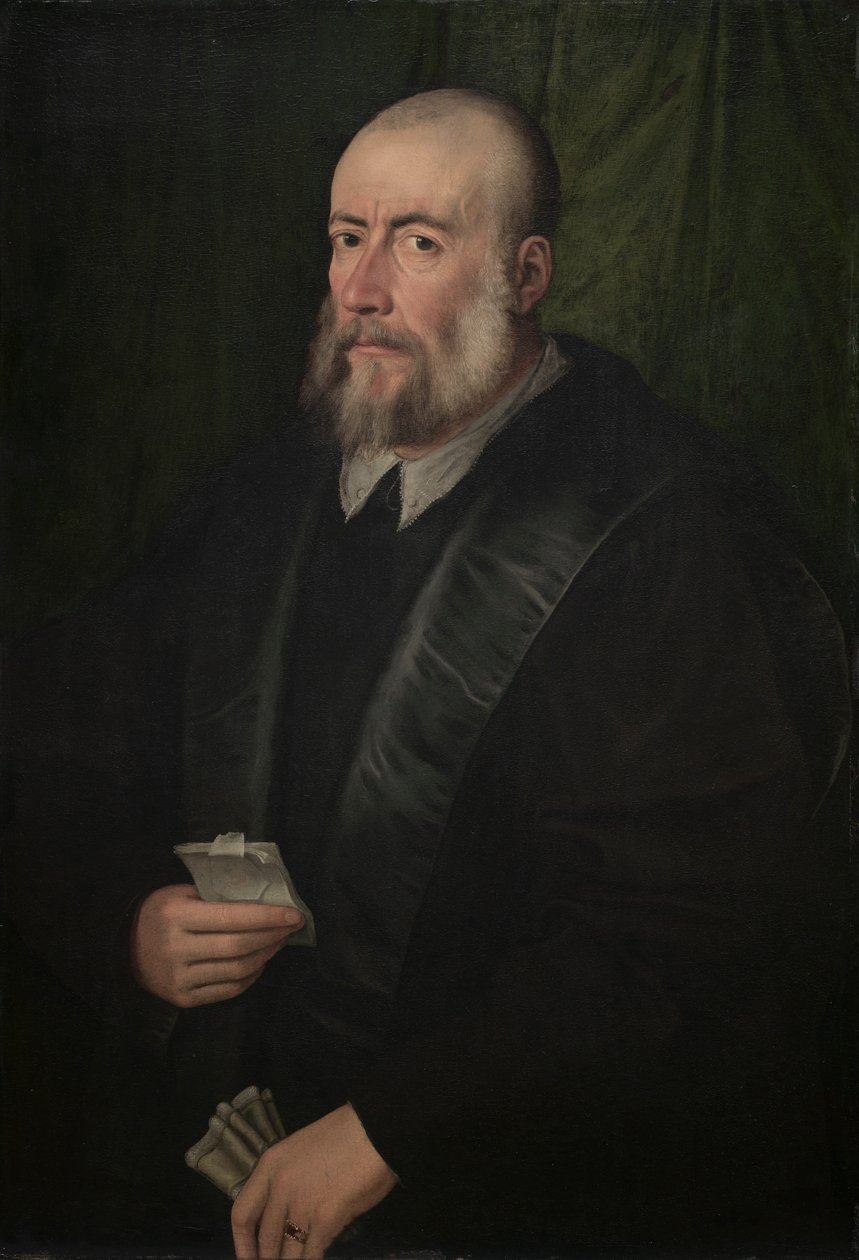 Retrato de um homem velho, meados dos anos 1500. de Giulio Campi