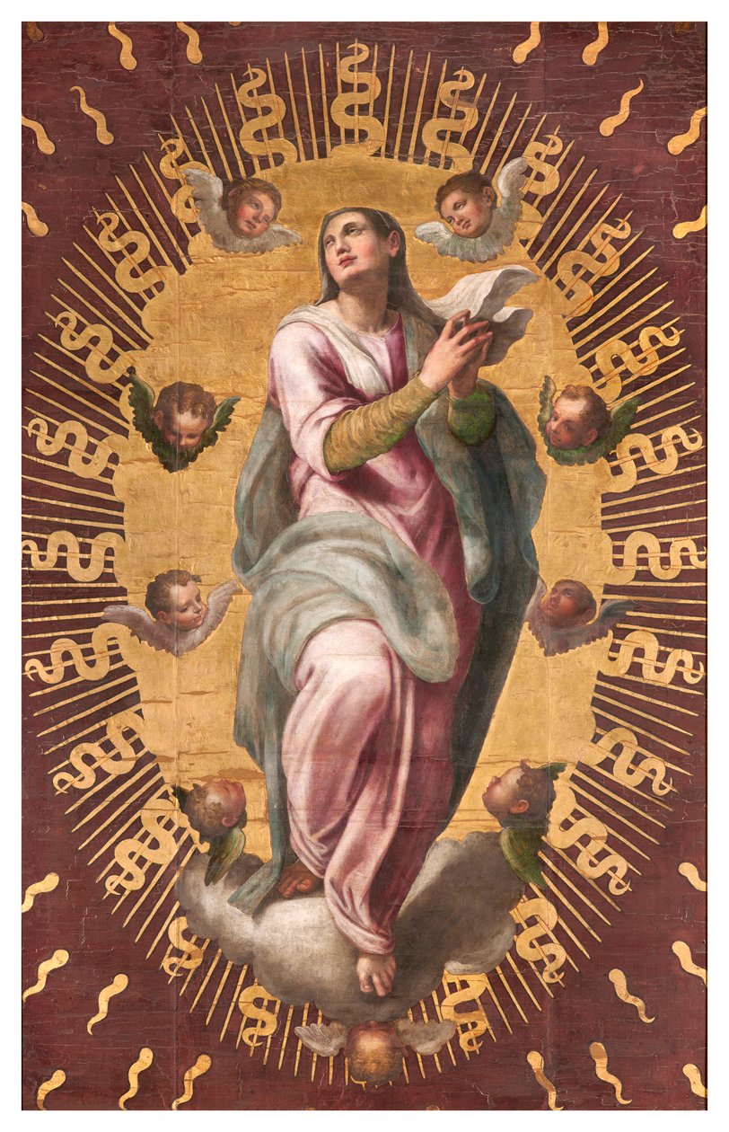 Sacristia dos Cânones, Giulio Campi 1568, Banner of the Assumption de Giulio Campi