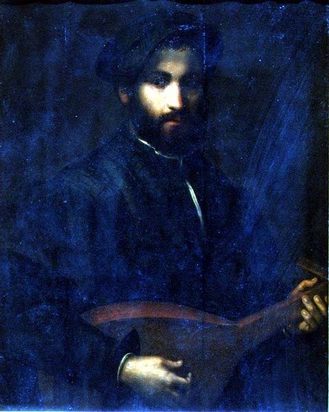 O Guitarrista (painel) de Giulio Campi