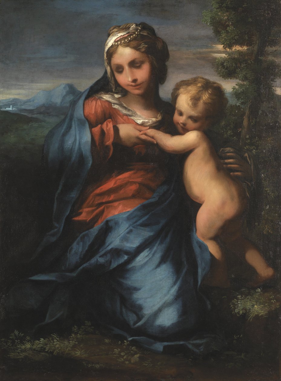 Virgem e Criança, c.1600 de Giulio Cesare Amidano