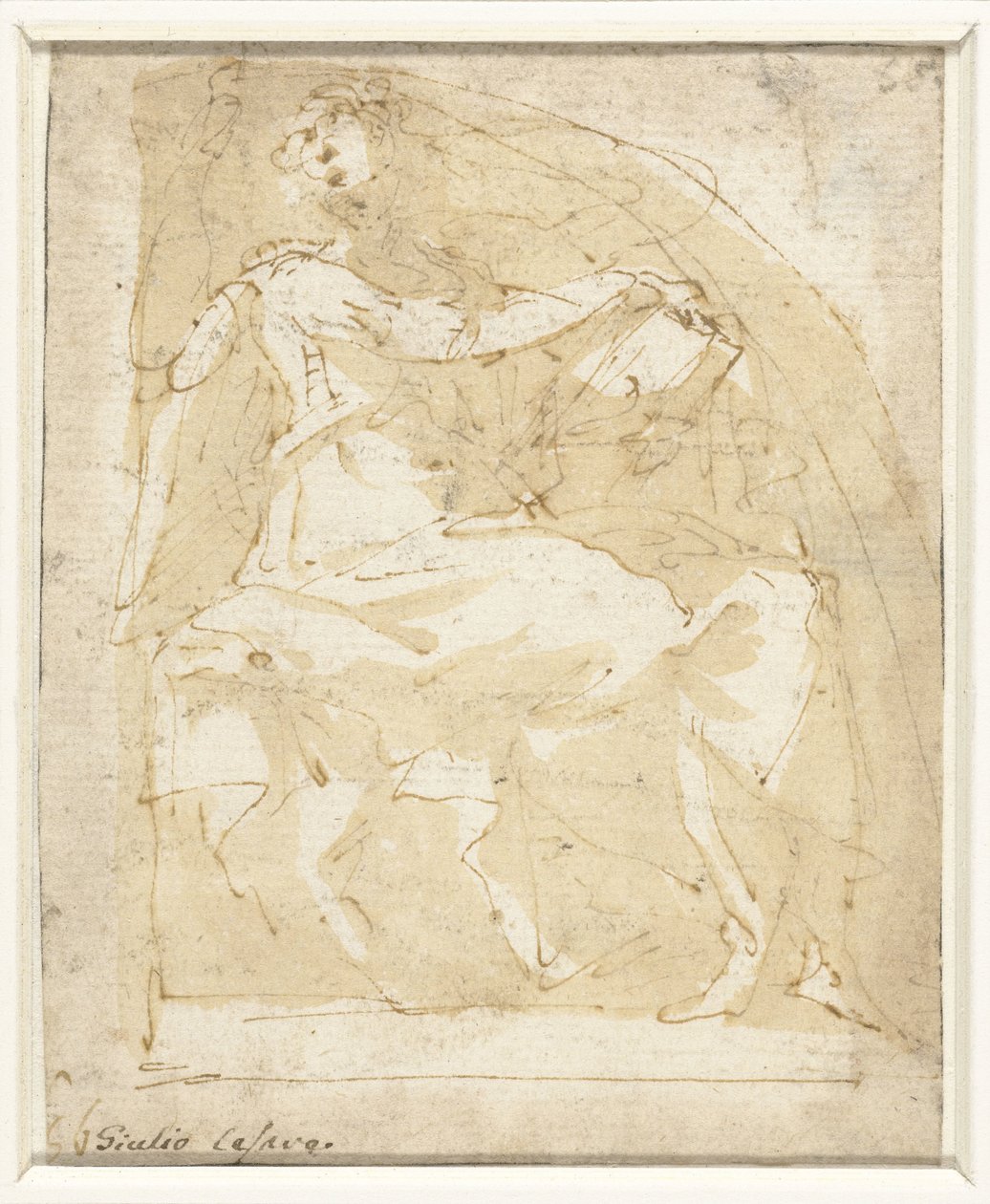 Anjo com um livro de Giulio Cesare Procaccini