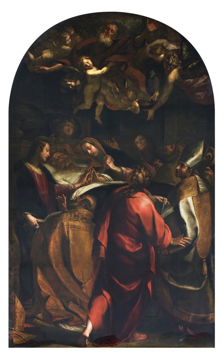 A agonia de São José, 1616-25 de Giulio Cesare Procaccini