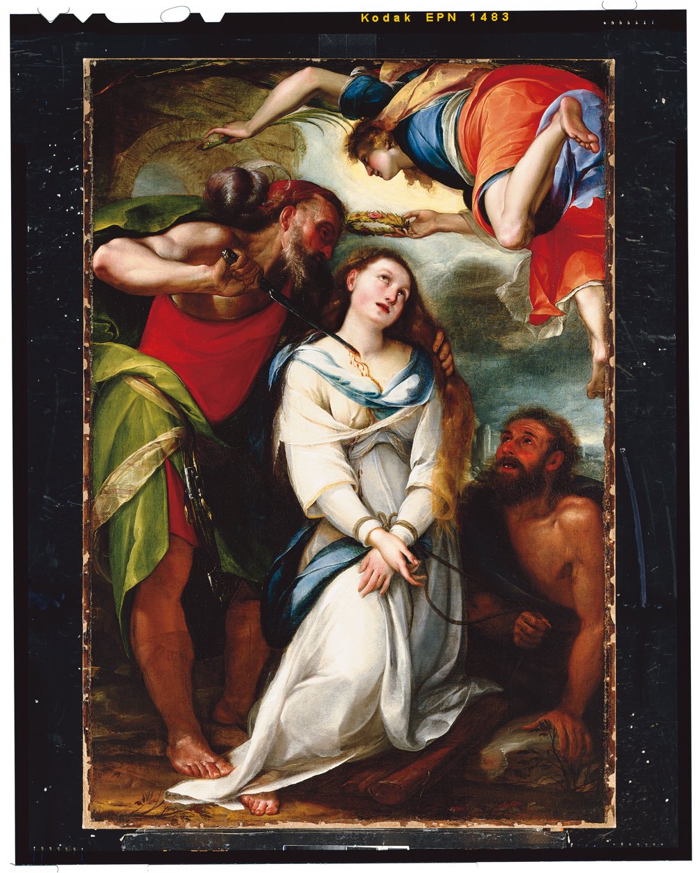 O martírio de Santa Inês (óleo sobre tela) de Giulio Cesare Procaccini
