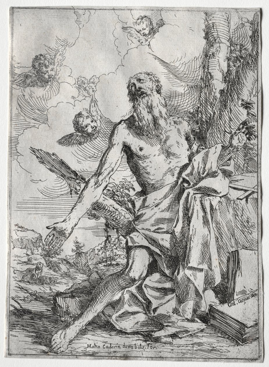 São Jerônimo. de Giulio I Carpioni