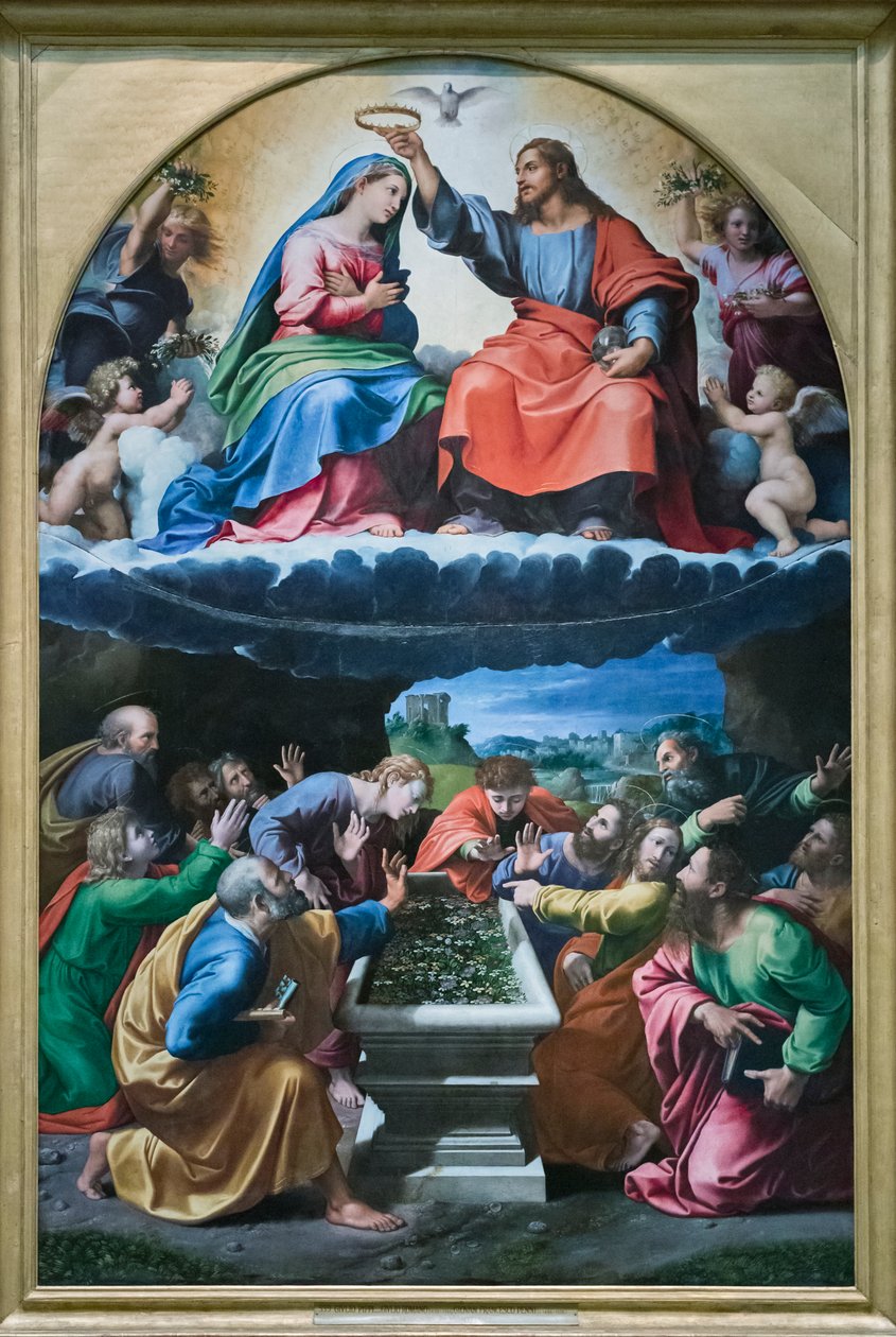 Coroação da Virgem, chamada "Madona de Monteluce" de Giulio Romano