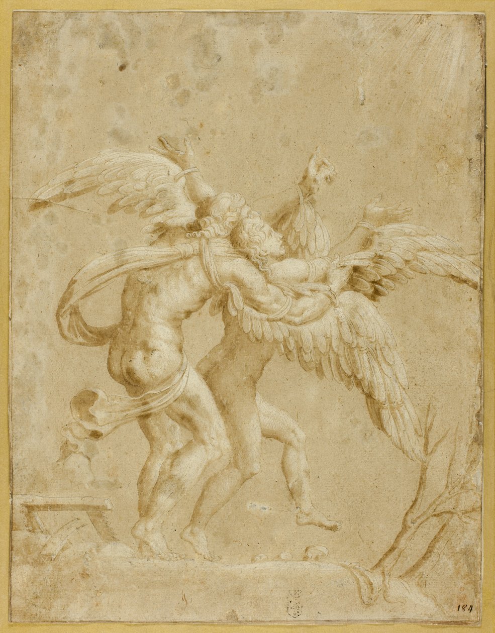 Dédalo e Ícaro de Giulio Romano