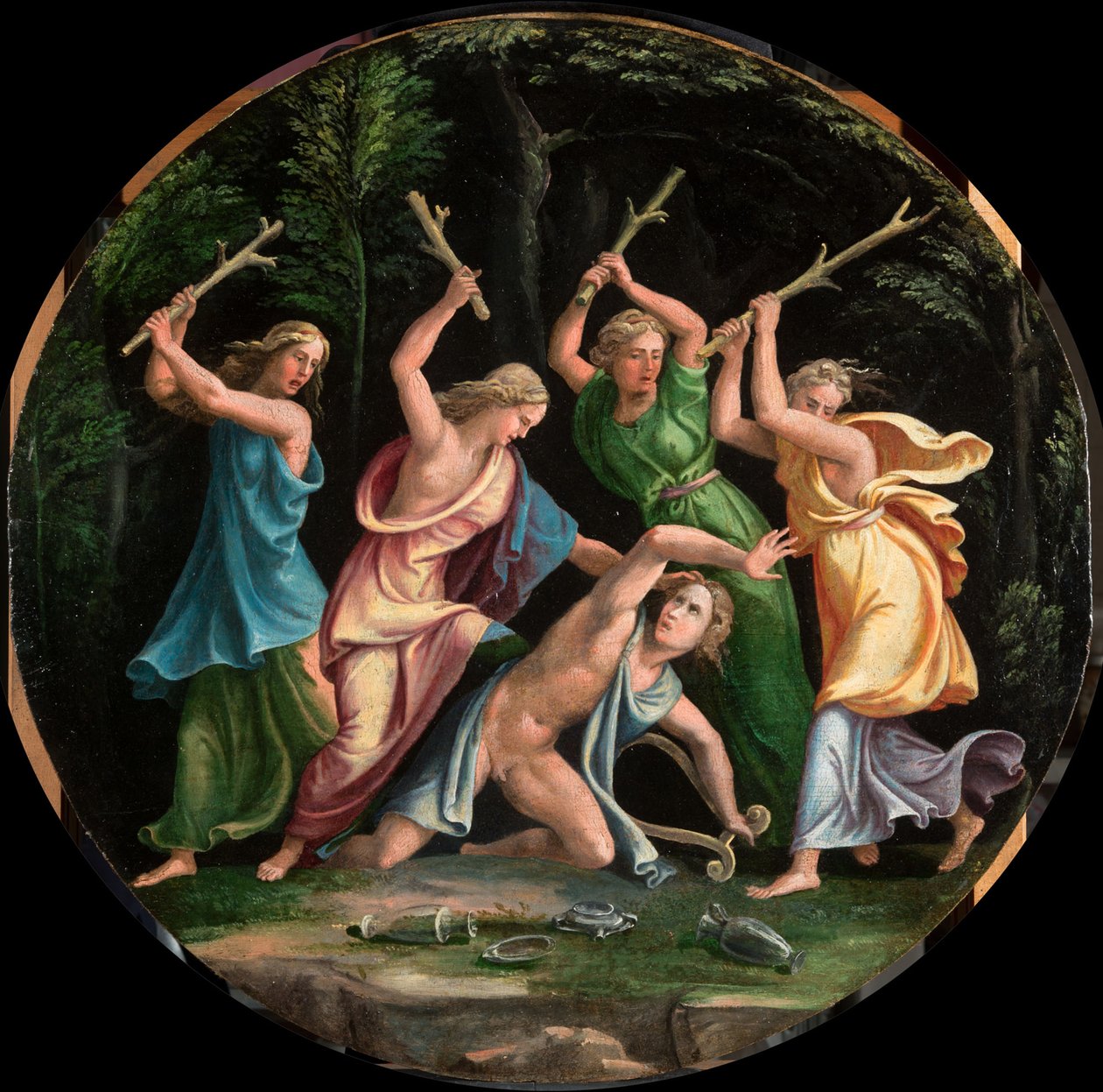 Morte de Orfeu. de Giulio Romano