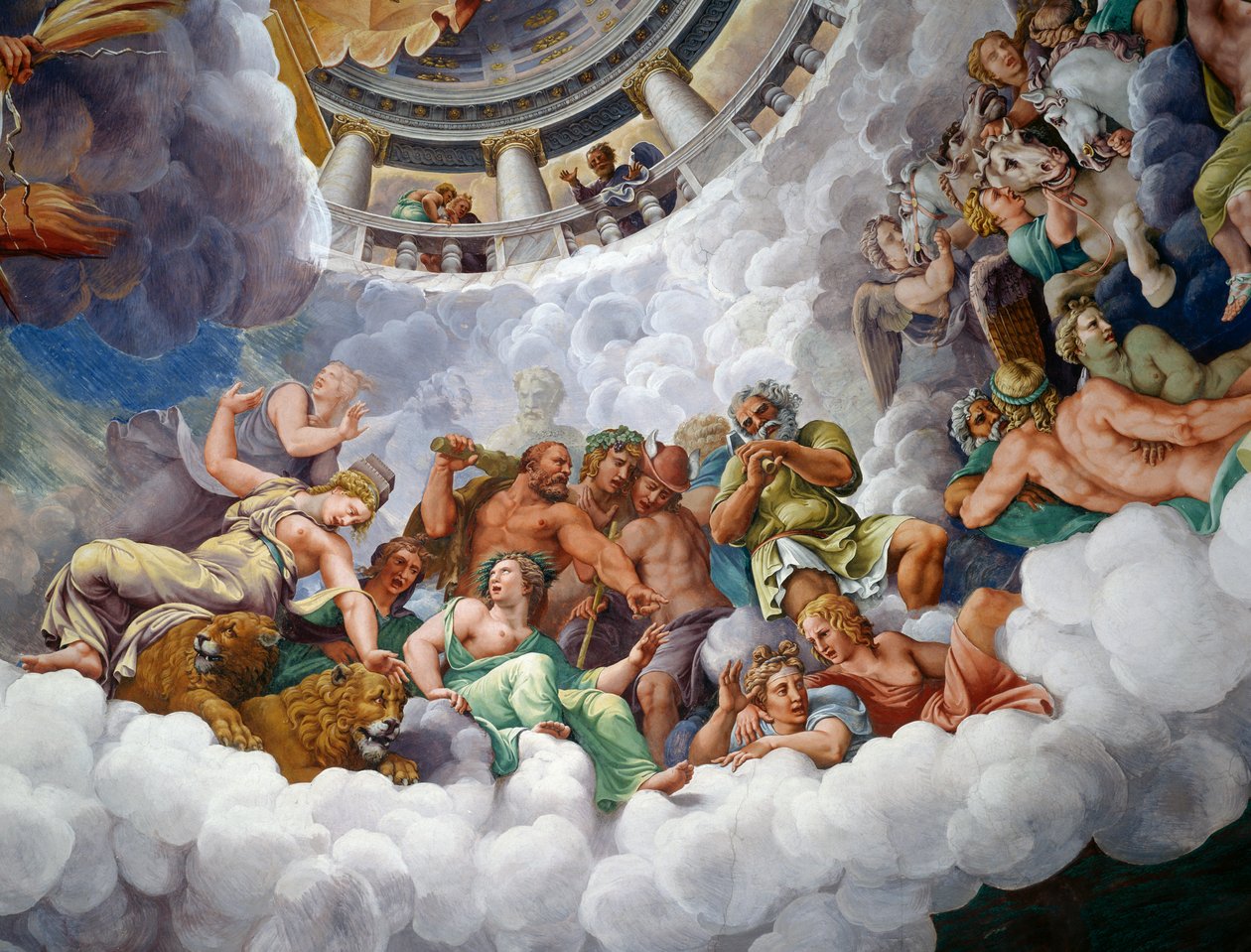 deuses do Olimpo de Giulio Romano