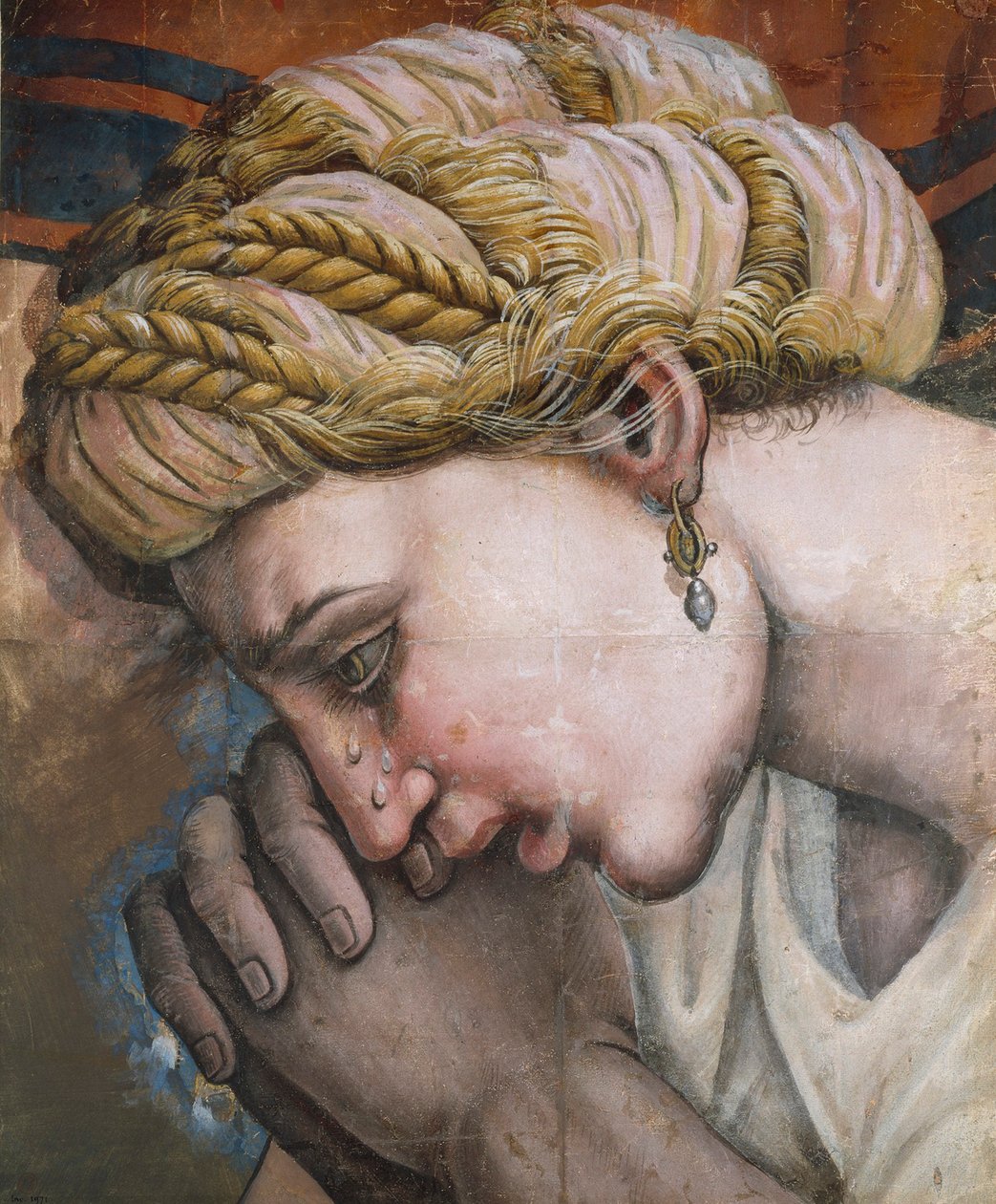 Cabeça de uma Mãe do Massacre dos Inocentes. de Giulio, Romano