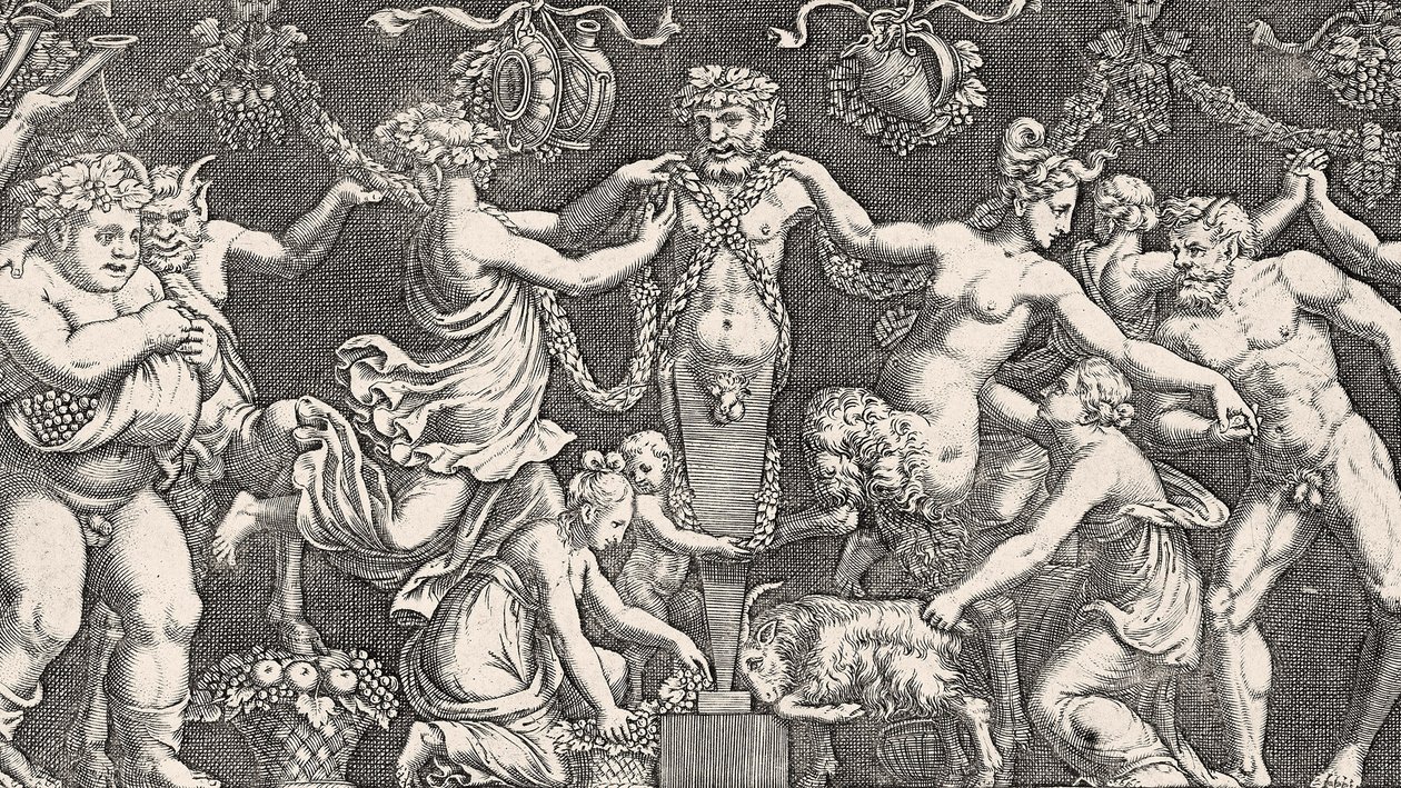 Sacrifício a Priapo, c.1540 de Giulio Romano