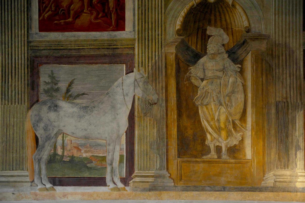 Salão dos Cavalos Salão dos Cavalos no Palazzo del Te, 1526-1534 de Giulio Romano