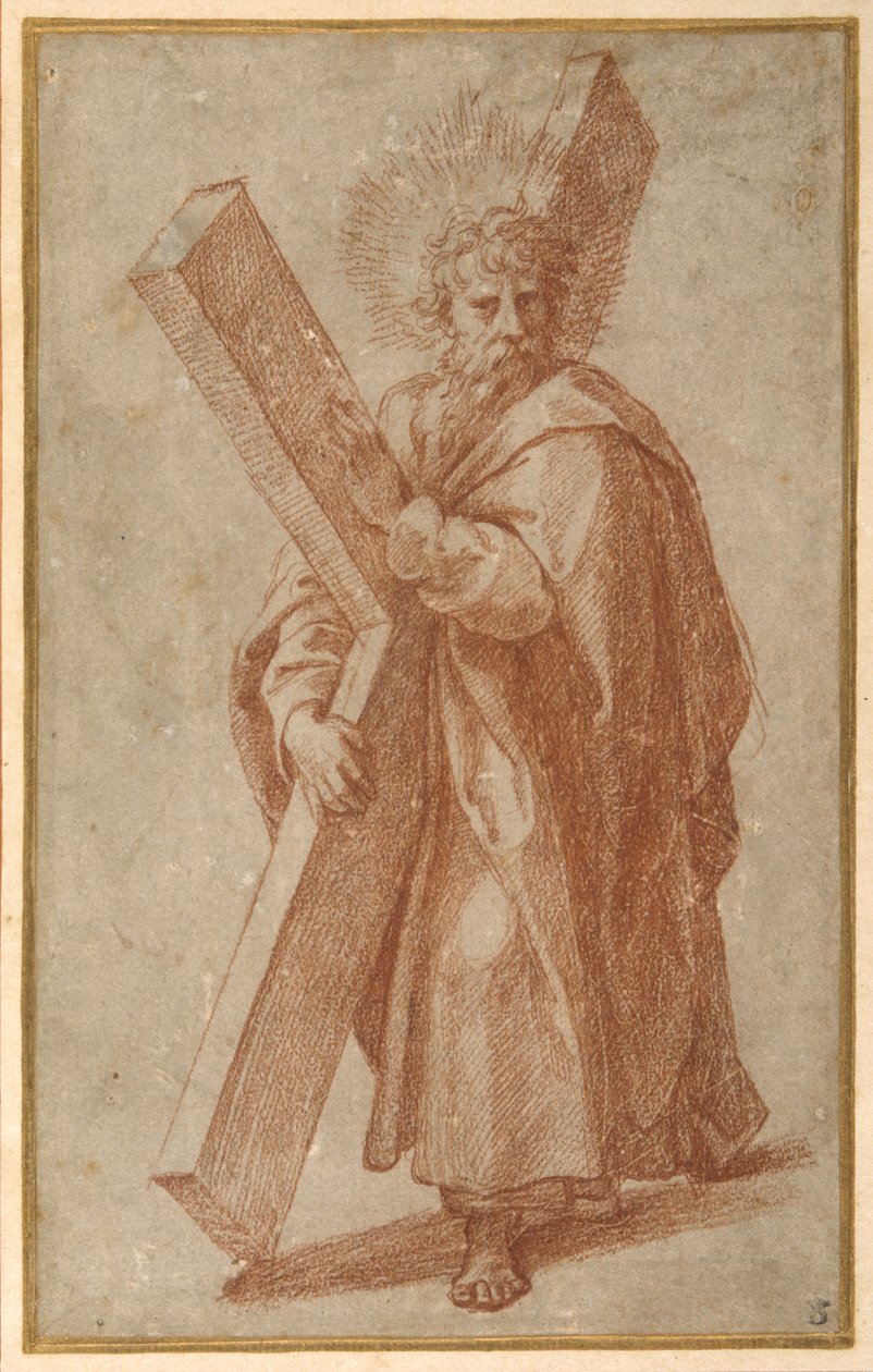 Os Doze Apóstolos: Santo André de Giulio Romano