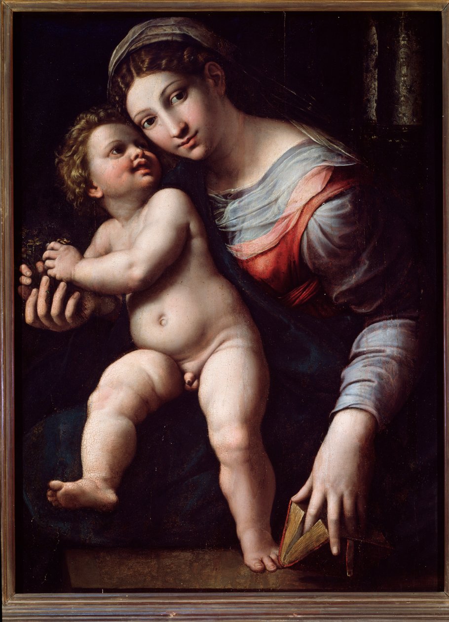 Virgem e criança (Pintura de Giulio Romano