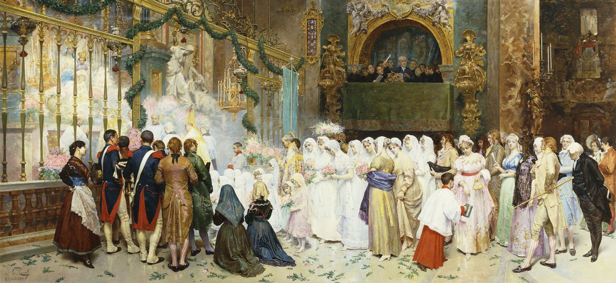Missa de Confirmação, 1870 de Giulio Rosati