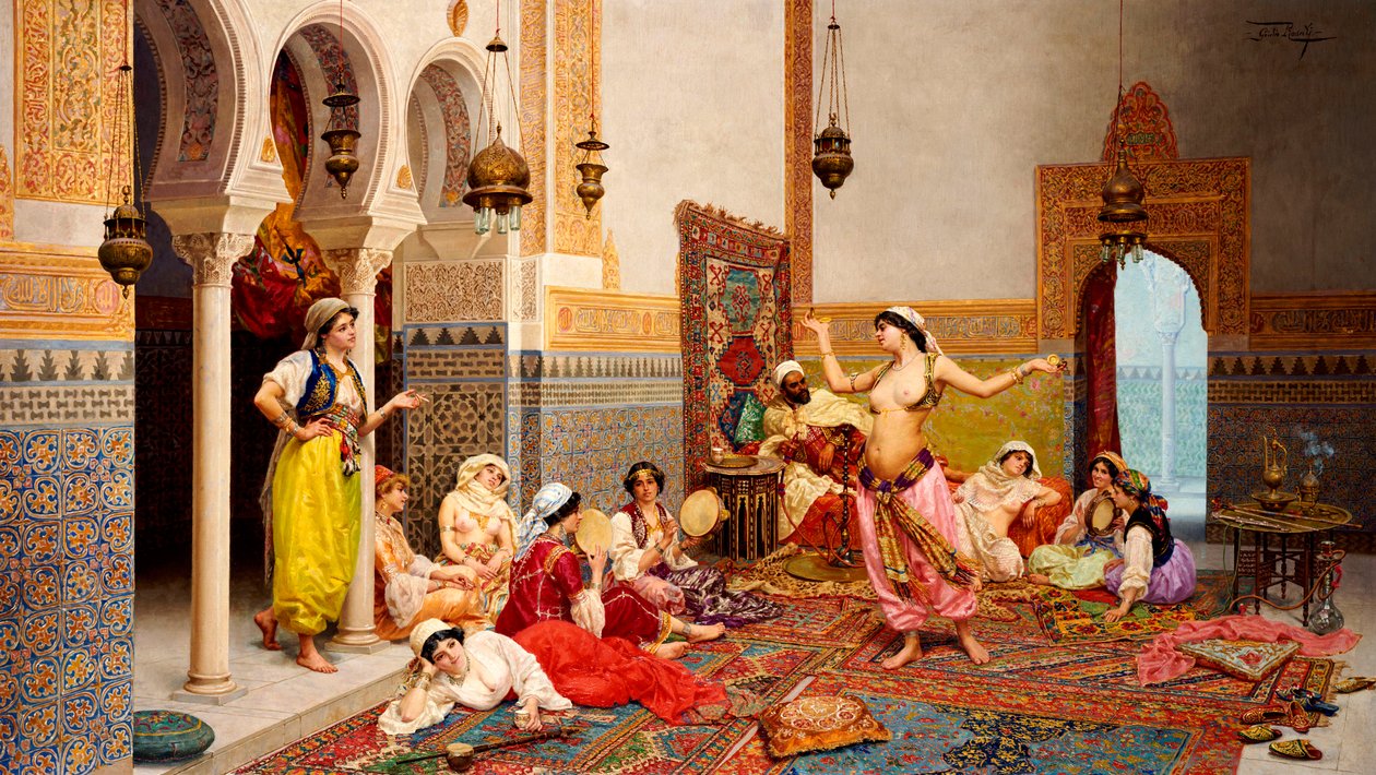 A dança do harém de Giulio Rosati