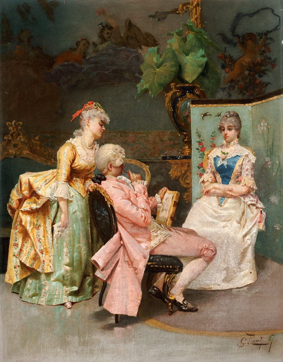 A sessão, 1887 de Giulio Rosati