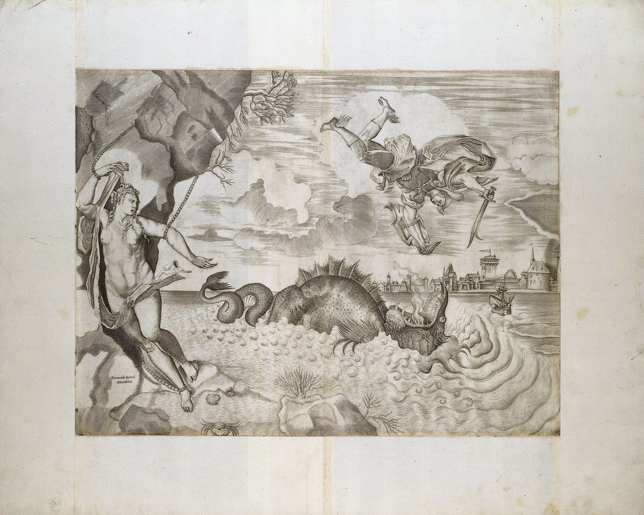 Perseu e Andrômeda de Giulio Sanuto