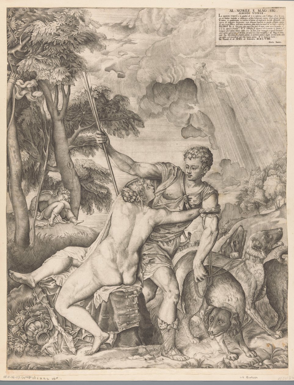 Vénus e Adónis de Giulio Sanuto