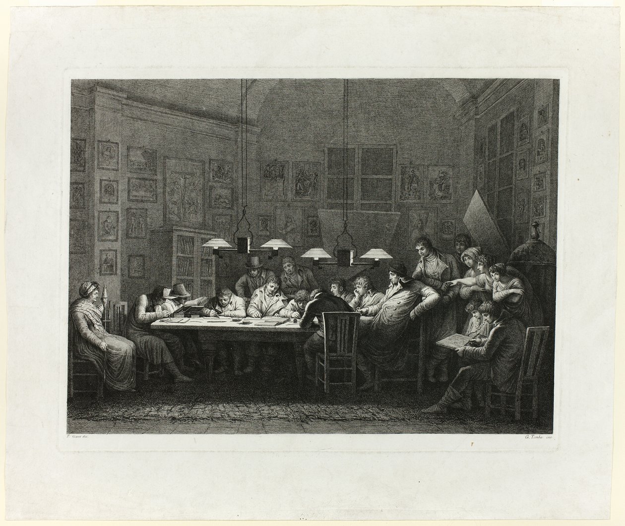 Escola de desenho de Francesco Rosaspina de Giulio Tomba