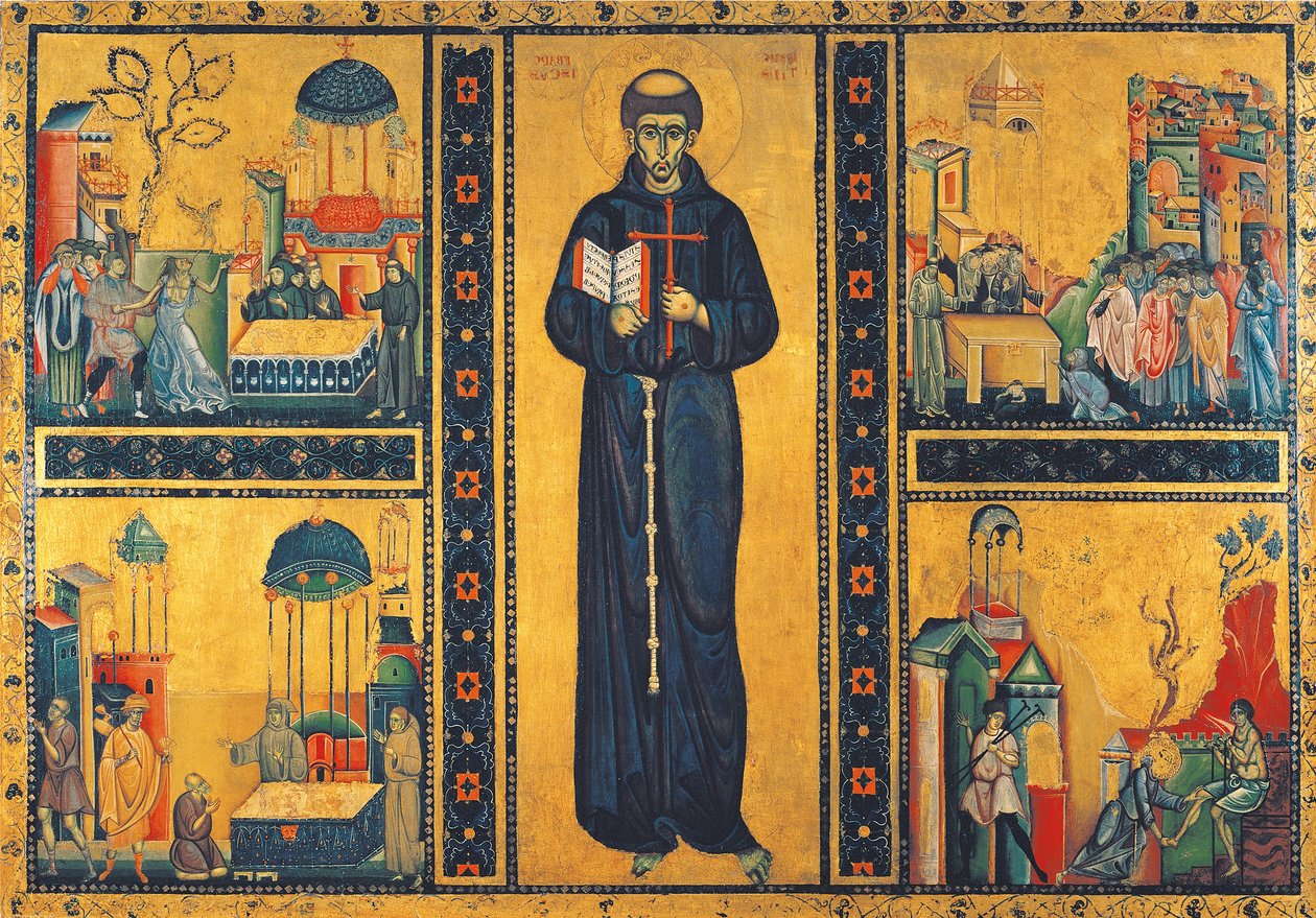 São Francisco e as histórias de sua vida de Giunta Pisano