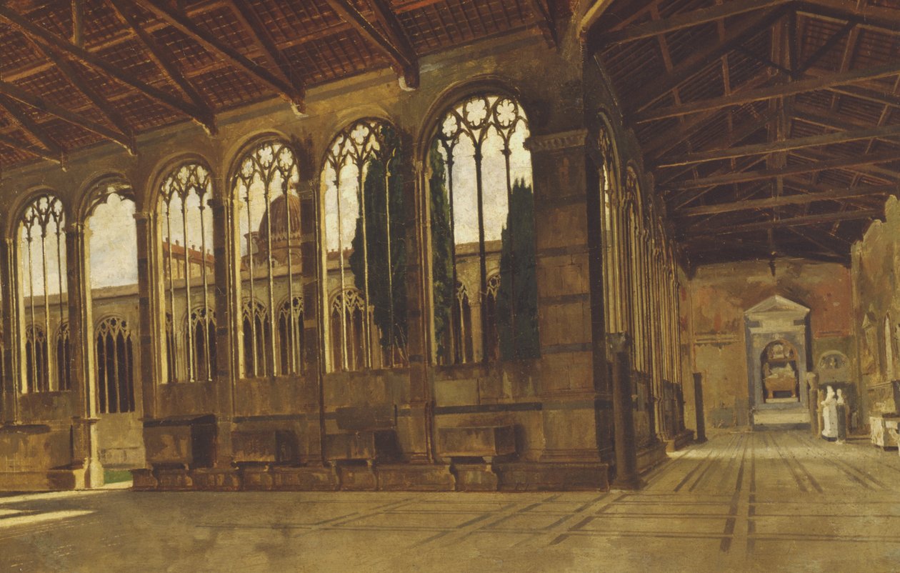 O cemitério de Pisa de Giuseppe Abbati