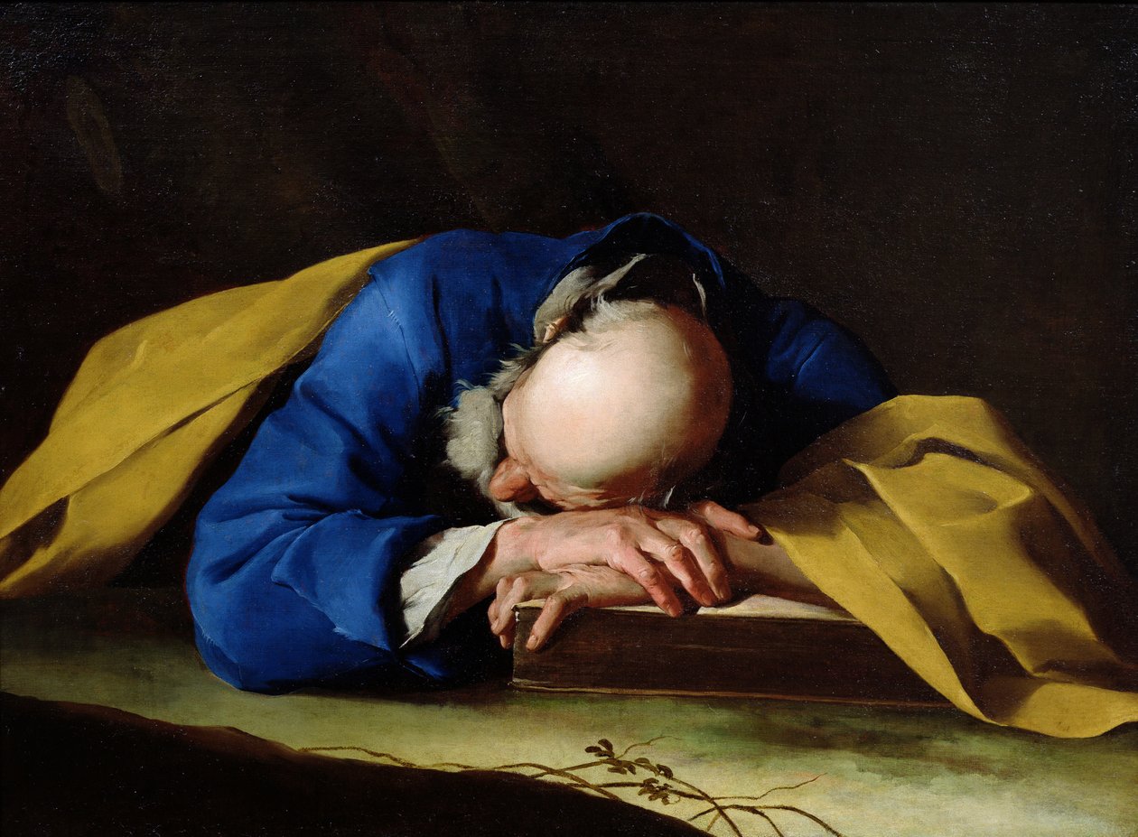 São Pedro ou São Jerônimo dormindo, c.1735-39 de Giuseppe Antonio Petrini