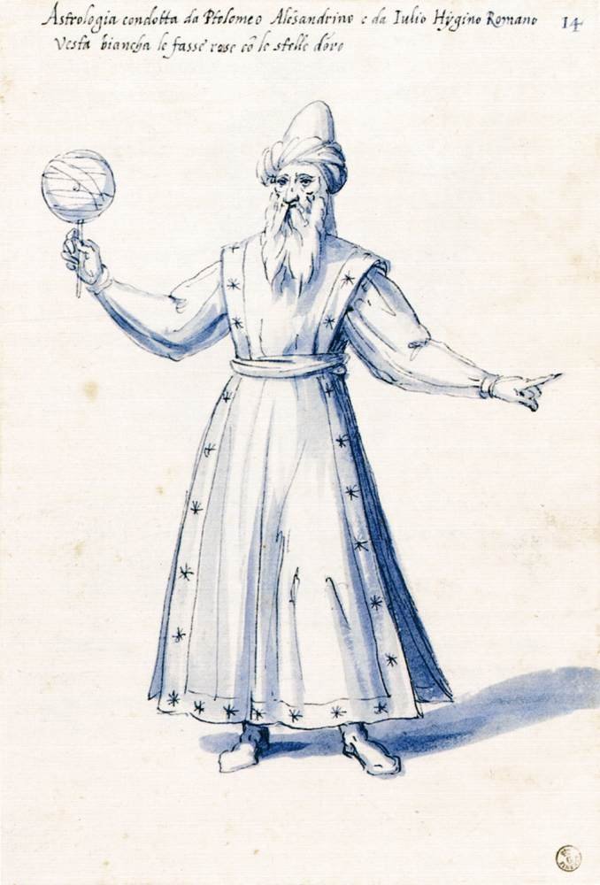 Traje da figura alegórica Astrologia de Giuseppe Arcimboldo