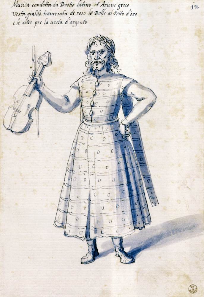 Traje da figura alegórica Música de Giuseppe Arcimboldo