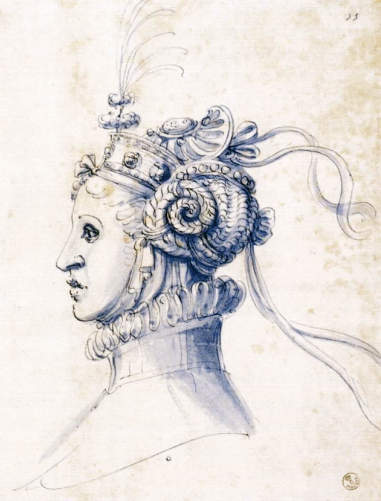 Esboço para uma máscara de Giuseppe Arcimboldo