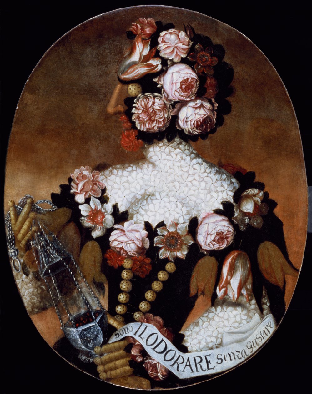 O Sentido do Cheiro (painel) de Giuseppe Arcimboldo