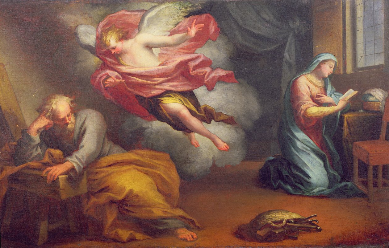 O anjo aparecendo a José de Giuseppe Badarocco