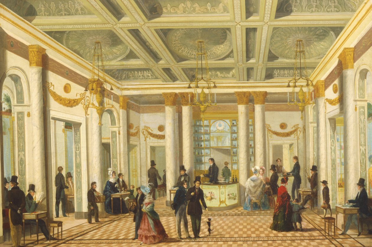 Caffè dei Servi, Milão de Giuseppe Bernardino Bison