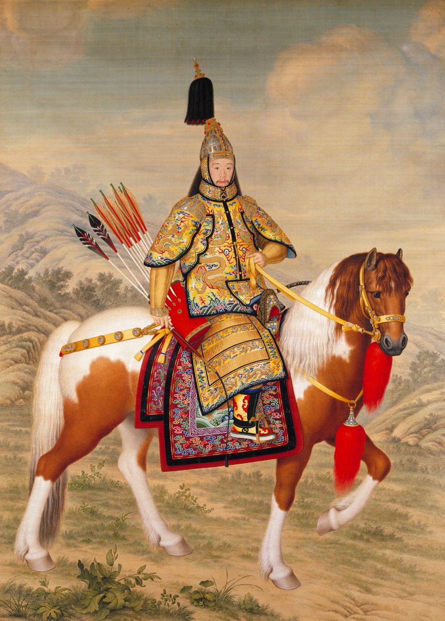 O Imperador Qianlong em Armadura Cerimonial a Cavalo de Giuseppe Castiglione