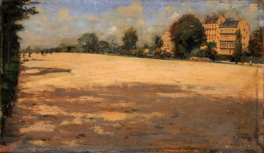 PaisagemAvenue do Bois de Boulogne de Giuseppe de Nittis