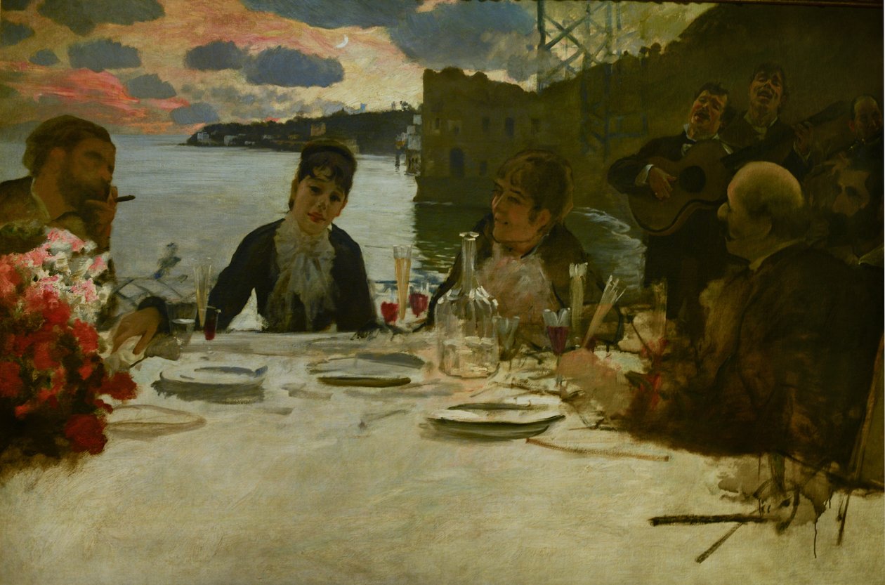 Almoço no Posillipo de Giuseppe de Nittis