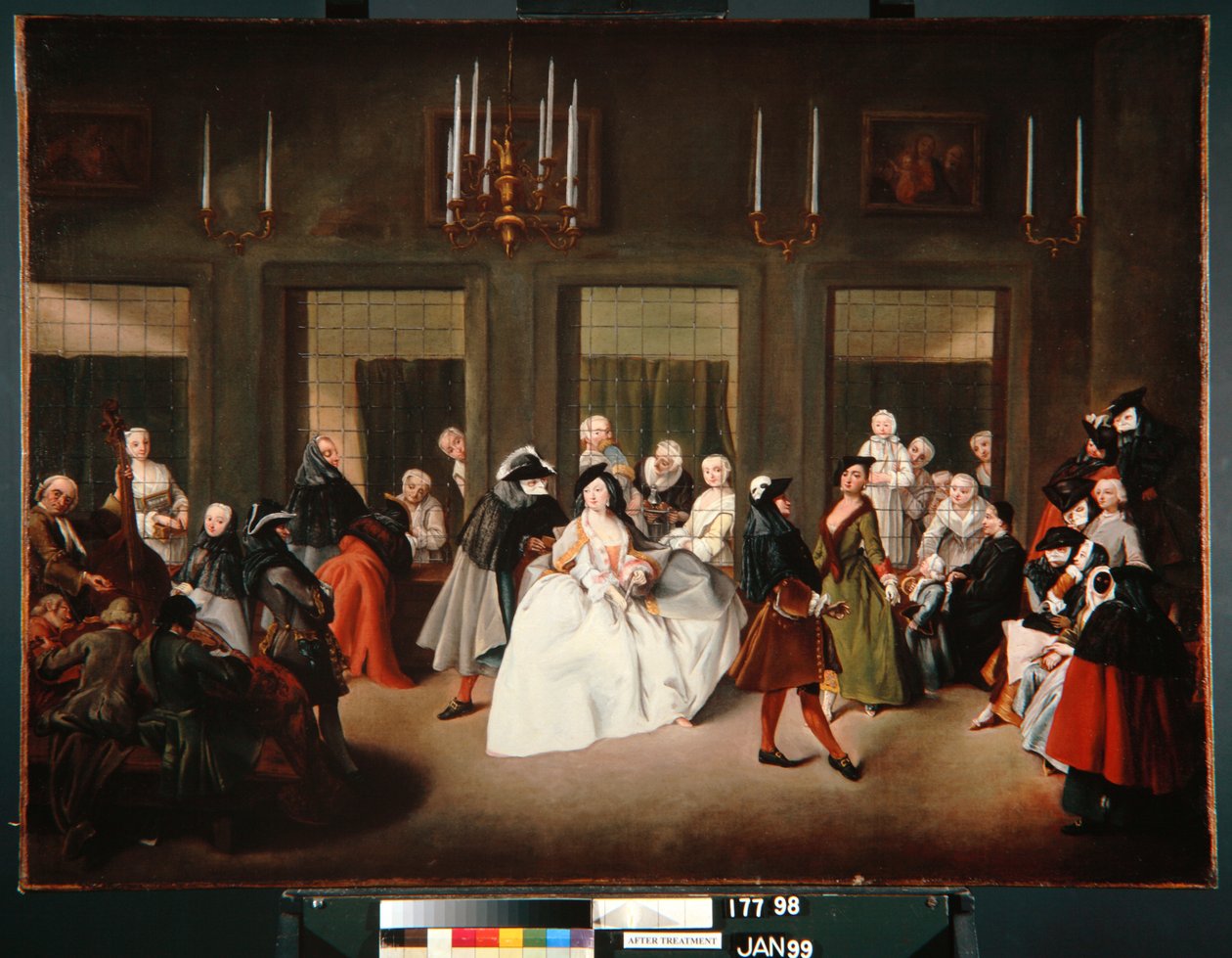 O salão do convento, c.1760 de Giuseppe Gobbis