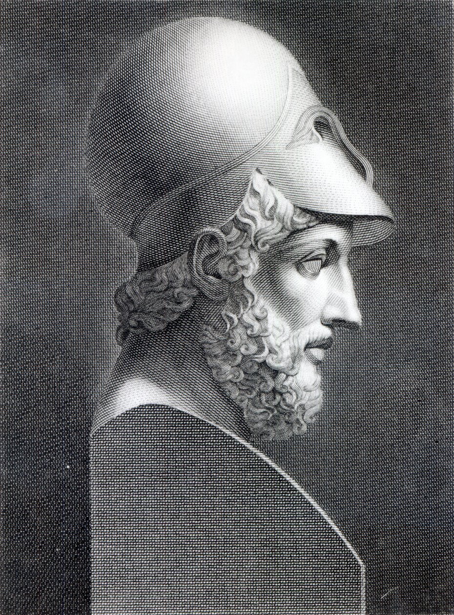 Busto de Péricles, gravado por Giuseppe Cozzi de Giuseppe Longhi