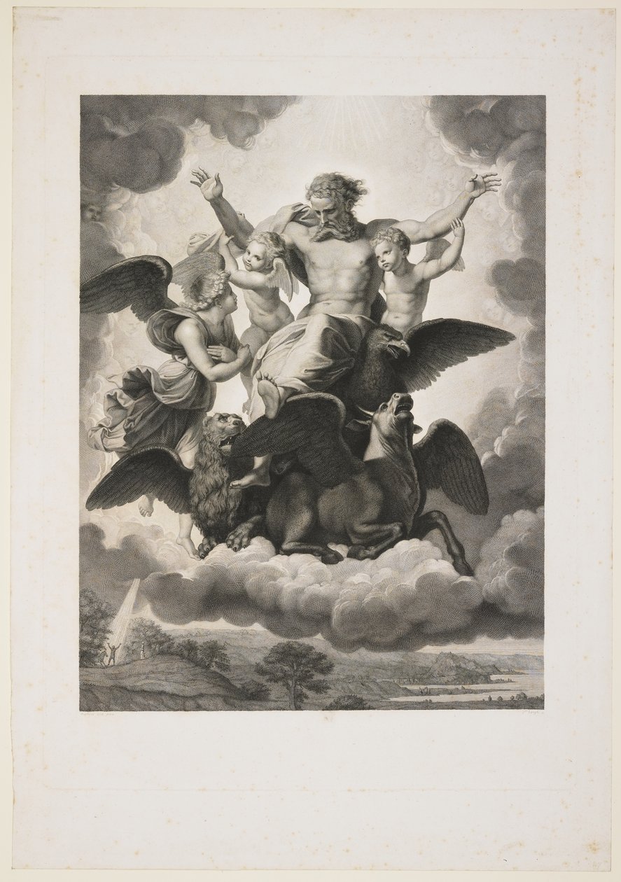 A visão de Ezequiel, 1808 de Giuseppe Longhi